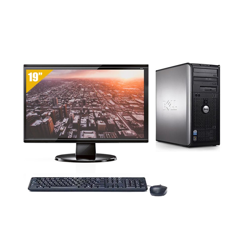 Dell Optiplex 760 Tower Dual Core avec Écran 19 pouces 8Go RAM 500Go HDD Linux