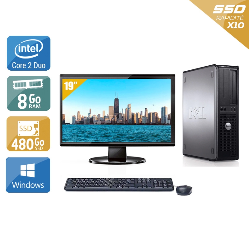Acheter Dell Optiplex 780 Desktop Core 2 Duo + Écran - 19'' 8Go RAM 480Go SSD Windows 10 État correctOccasion certifiée reconditionnée Bon état - 240,83 € Dell Optiplex 780 Desktop Core 2 Duo + Écran - 19'' 8Go RAM 480Go SSD Windows 10 État correctOccasion certifiée reconditionnée Bon état - reconditionné disponible sur Kiatoo
