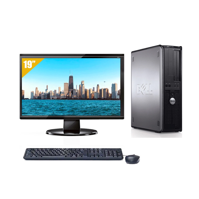 Dell Optiplex 780 Desktop Core 2 Duo avec Écran 19 pouces 8Go RAM 500Go HDD Linux