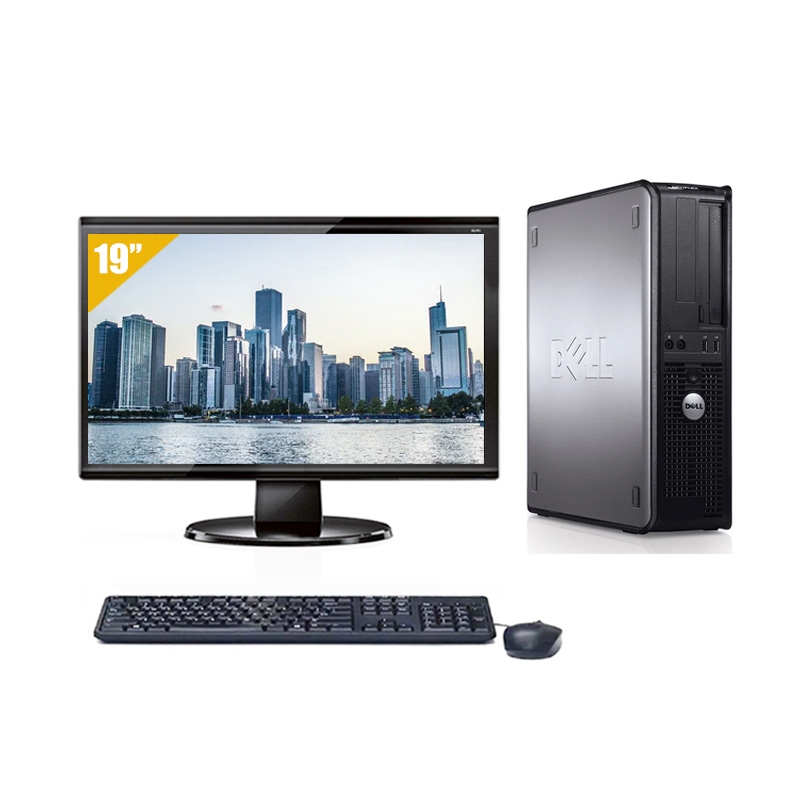 Dell Optiplex 780 Desktop Dual Core avec Écran 19 pouces 8Go RAM 500Go HDD Linux