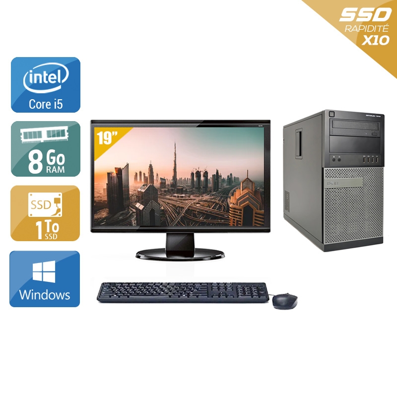 Acheter Dell Optiplex 790 Tower i5 + Écran - 19'' 8Go RAM 1To SSD Windows 10 Bon étatOccasion certifiée reconditionnée Bon état - 307,50 € Dell Optiplex 790 Tower i5 + Écran - 19'' 8Go RAM 1To SSD Windows 10 Bon étatOccasion certifiée reconditionnée Bon état - reconditionné disponible sur Kiatoo