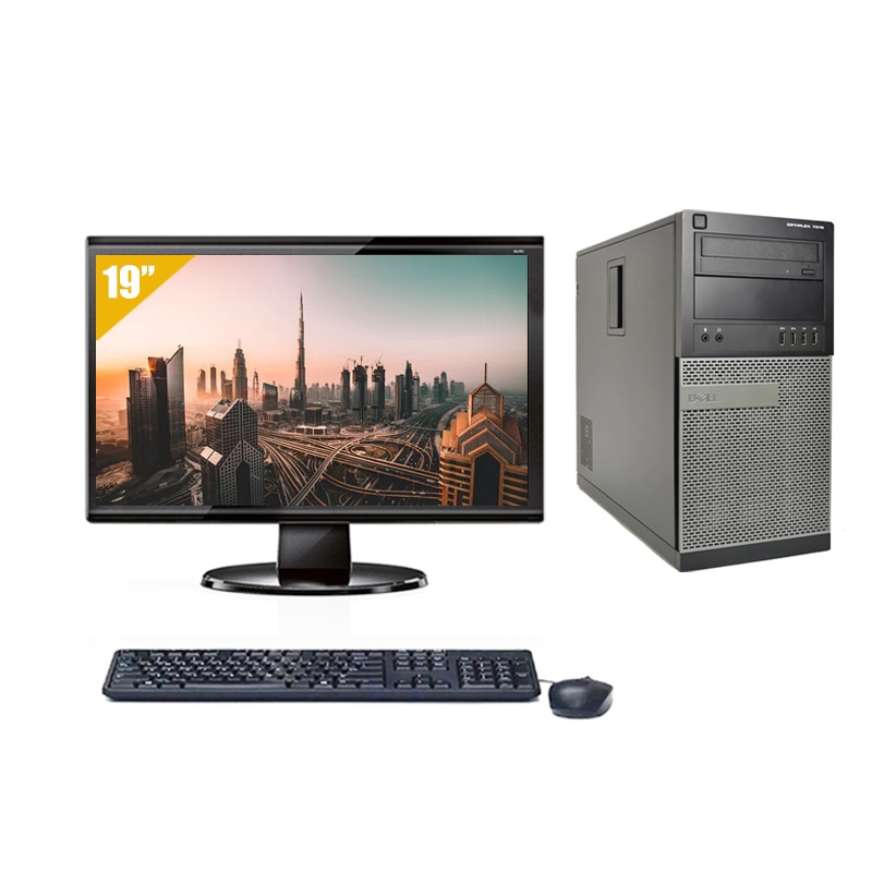 Dell Optiplex 790 Tower i5 avec Écran 19 pouces 16Go RAM 1To SSD Windows 10