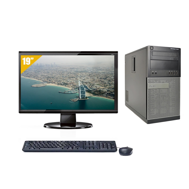 Dell Optiplex 790 Tower i7 avec Écran 19 pouces 8Go RAM 240Go SSD Windows 10