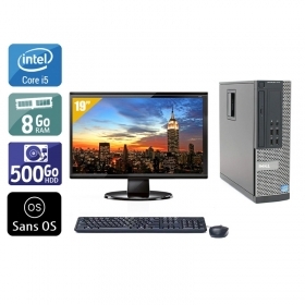 Dell Optiplex 790 SFF i5 avec Écran 19 pouces 8Go RAM 500Go HDD Sans OS