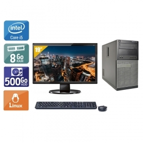 Dell Optiplex 9020 Tower i5 avec Écran 19 pouces 8Go RAM 500Go HDD Linux