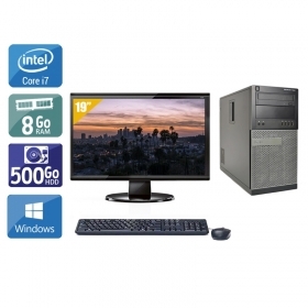 Dell Optiplex 9020 Tower i7 avec Écran 19 pouces 8Go RAM 500Go HDD Windows 10