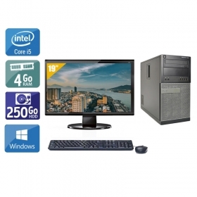 Dell Optiplex 990 Tower i5 avec Écran 19 pouces 4Go RAM 250Go HDD Windows 10