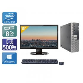 Dell Optiplex 960 SFF Core 2 Duo avec Écran 19 pouces 8Go RAM 500Go HDD Windows 10