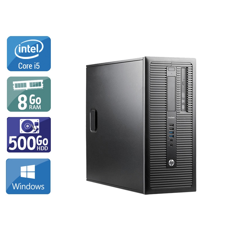 HP ProDesk 600 G1 Tower i5 8Go RAM 500Go HDD Windows 10
