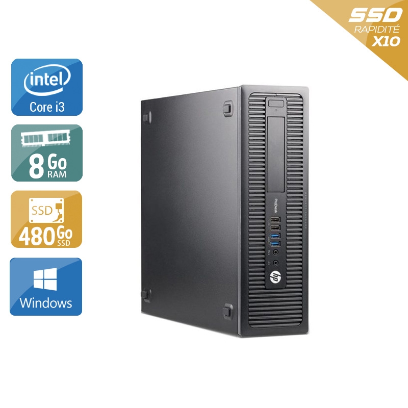 HP ProDesk 600 G2 SFF i3 Gen 6 8Go RAM 480Go SSD Windows 10
