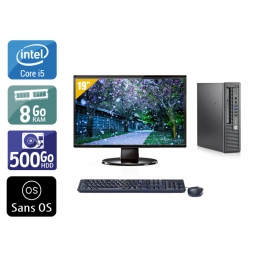 HP EliteDesk 800 G1 USDT i5 avec Écran 19 pouces 8Go RAM 500Go HDD Sans OS