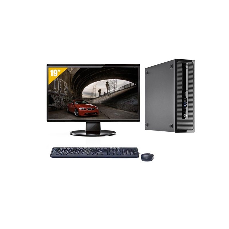 HP ProDesk 400 G1 SFF i5 avec Écran 19 pouces 8Go RAM 500Go HDD Sans OS