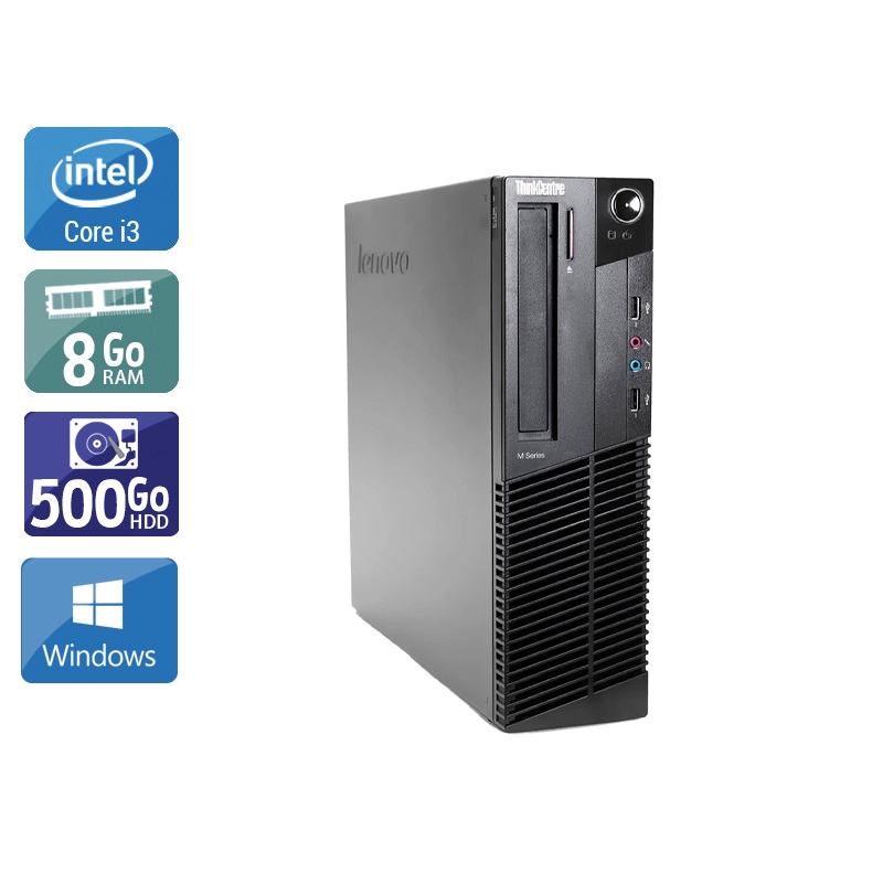 Acheter Lenovo ThinkCentre M90 SFF i3 - 8Go RAM 500Go HDD Windows 10 Bon étatOccasion certifiée reconditionnée Bon état - 190,83 € Lenovo ThinkCentre M90 SFF i3 - 8Go RAM 500Go HDD Windows 10 Bon étatOccasion certifiée reconditionnée Bon état - reconditionné disponible sur Kiatoo