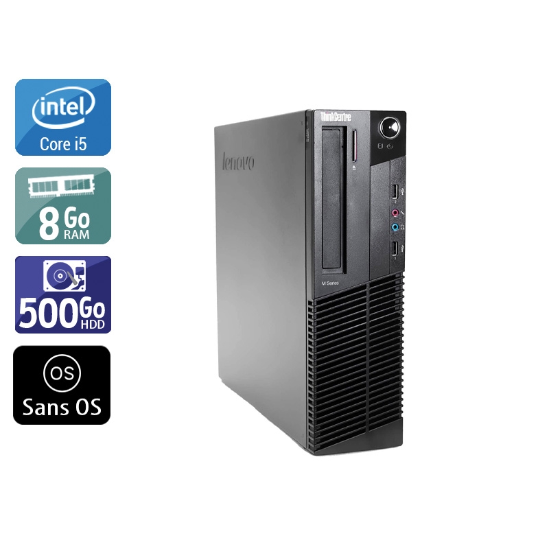 Acheter Lenovo ThinkCentre M91 SFF i5 - 8Go RAM 500Go HDD Sans OS État correctOccasion certifiée reconditionnée Bon état - 165,83 € Lenovo ThinkCentre M91 SFF i5 - 8Go RAM 500Go HDD Sans OS État correctOccasion certifiée reconditionnée Bon état - reconditionné disponible sur Kiatoo