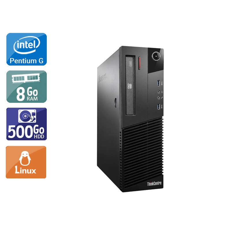 Acheter Lenovo ThinkCentre M93 SFF Pentium G Dual Core - 8Go RAM 500Go HDD Linux Bon étatOccasion certifiée reconditionnée Bon état - 190,83 € Lenovo ThinkCentre M93 SFF Pentium G Dual Core - 8Go RAM 500Go HDD Linux Bon étatOccasion certifiée reconditionnée Bon état - reconditionné disponible sur Kiatoo