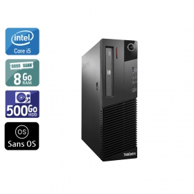 Lenovo ThinkCentre M93 SFF i5 8Go RAM 500Go HDD Sans OS