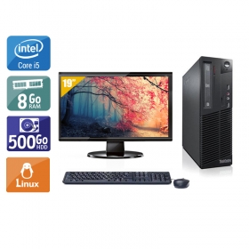 Lenovo ThinkCentre M81 SFF i5 avec Écran 19 pouces 8Go RAM 500Go HDD Linux