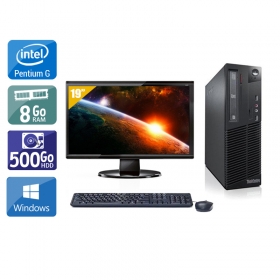 Lenovo ThinkCentre M81 SFF Pentium G Dual Core avec Écran 19 pouces 8Go RAM 500Go HDD Windows 10