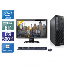 Lenovo ThinkCentre M82 SFF i3 avec Écran 19 pouces 8Go RAM 500Go HDD Windows 10