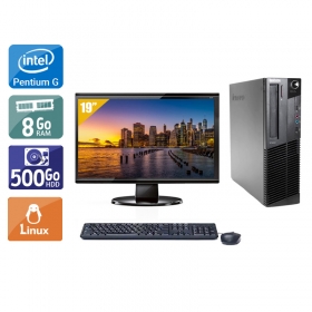 Lenovo ThinkCentre M82 SFF Pentium G Dual Core avec Écran 19 pouces 8Go RAM 500Go HDD Linux