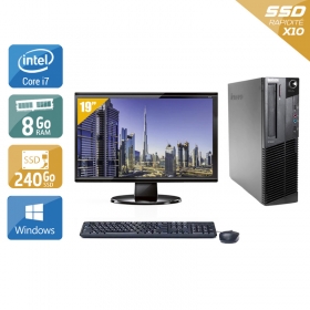 Lenovo ThinkCentre M83 SFF i7 avec Écran 19 pouces 8Go RAM 240Go SSD Windows 10