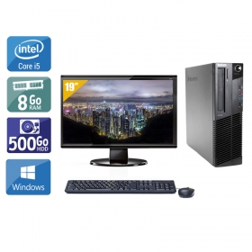 Lenovo ThinkCentre M90 SFF i5 avec Écran 19 pouces 8Go RAM 500Go HDD Windows 10