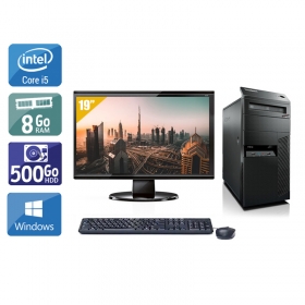 Lenovo ThinkCentre M90 Tower i5 avec Écran 19 pouces 8Go RAM 500Go HDD Windows 10