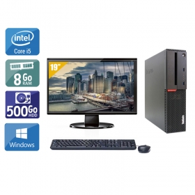 Lenovo ThinkCentre M900 SFF i5 Gen 6 avec Écran 19 pouces 8Go RAM 500Go HDD Windows 10