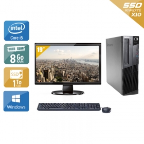Lenovo ThinkCentre M91 SFF i5 avec Écran 19 pouces 8Go RAM 1To SSD Windows 10