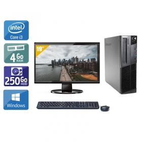 Lenovo ThinkCentre M92 SFF i3 avec Écran 19 pouces 4Go RAM 250Go HDD Windows 10