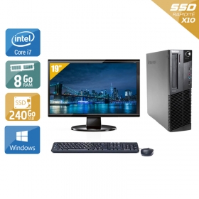 Lenovo ThinkCentre M92 SFF i7 avec Écran 19 pouces 8Go RAM 240Go SSD Windows 10