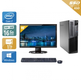 Lenovo ThinkCentre M92 SFF i7 avec Écran 19 pouces 16Go RAM 1To SSD Windows 10