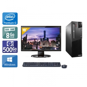 Lenovo ThinkCentre M93 SFF Pentium G Dual Core avec Écran 19 pouces 8Go RAM 500Go HDD Windows 10