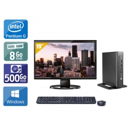 HP ProDesk 600 G1 TINY Pentium G Dual Core avec Écran 19 pouces 8Go RAM 500Go HDD Windows 10