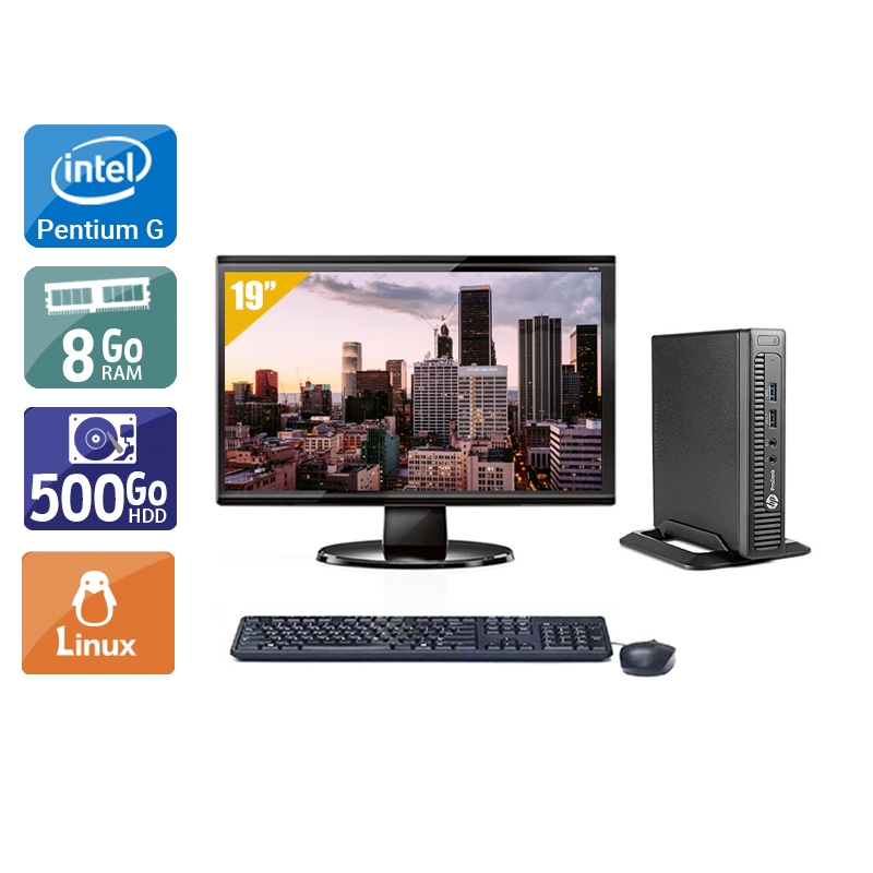 Acheter HP ProDesk 600 G1 TINY Pentium G Dual Core + Écran - 19'' 8Go RAM 500Go HDD Linux Très bon étatOccasion certifiée reconditionnée Bon état - 265,84 € HP ProDesk 600 G1 TINY Pentium G Dual Core + Écran - 19'' 8Go RAM 500Go HDD Linux Très bon étatOccasion certifiée reconditionnée Bon état - reconditionné disponible sur Kiatoo