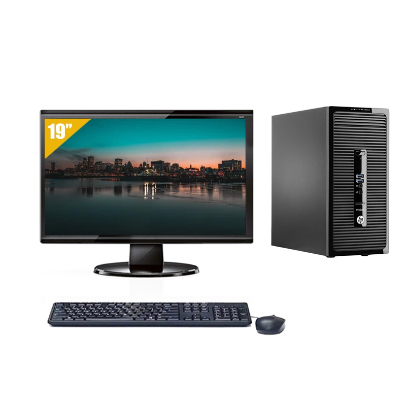 HP ProDesk 490 G2 Tower i5 avec Écran 19 pouces 8Go RAM 240Go SSD Windows 10