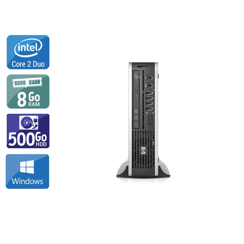 HP Compaq Elite 8000 USDT Core 2 Duo - 8Go RAM 500Go HDD Windows 10  État correctOccasion certifiée reconditionnée Bon état -  reconditionné disponible sur Kiatoo
