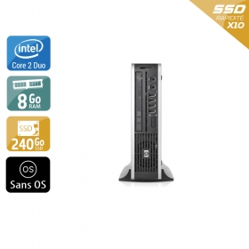 HP Compaq Elite 8000 USDT Core 2 Duo 8Go RAM 240Go SSD Sans OS