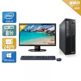 Lenovo ThinkCentre M81 SFF i3 avec Écran 19 pouces 8Go RAM 240Go SSD Windows 10