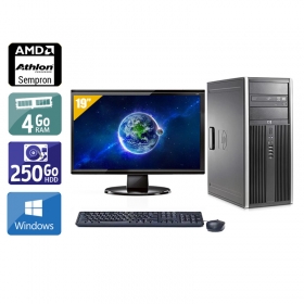 HP Compaq dc5750 Tower AMD Sempron avec Écran 19 pouces 4Go RAM 250Go HDD Windows 10
