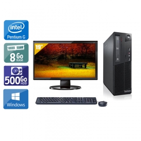 Lenovo ThinkCentre M71 SFF Pentium G Dual Core avec Écran 19 pouces 8Go RAM 500Go HDD Windows 10