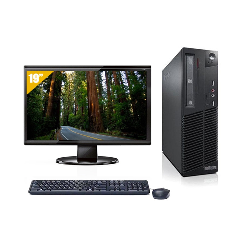 Lenovo ThinkCentre M71 SFF i7 avec Écran 19 pouces 8Go RAM 240Go SSD Sans OS