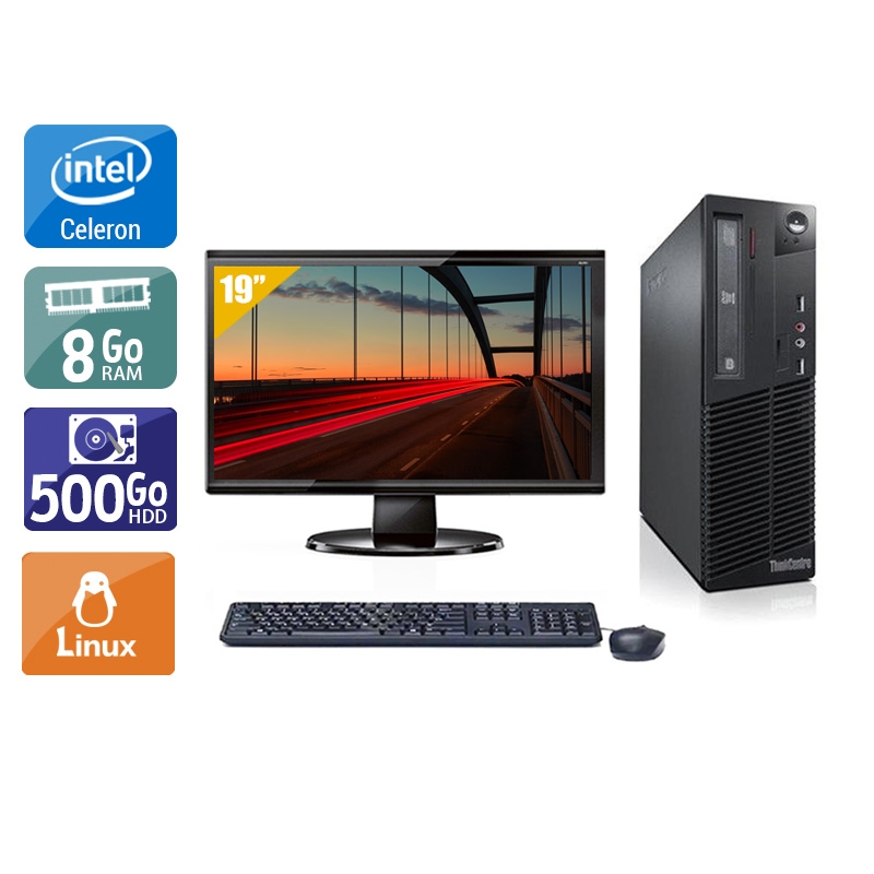 Acheter Lenovo ThinkCentre M72E SFF Celeron Dual Core + Écran - 19'' 8Go RAM 500Go HDD Linux Bon étatOccasion certifiée reconditionnée Bon état - 224,17 € Lenovo ThinkCentre M72E SFF Celeron Dual Core + Écran - 19'' 8Go RAM 500Go HDD Linux Bon étatOccasion certifiée reconditionnée Bon état - reconditionné disponible sur Kiatoo