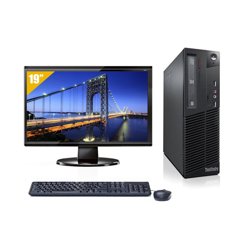 Lenovo ThinkCentre M72E SFF i5 avec Écran 19 pouces 16Go RAM 1To SSD Windows 10