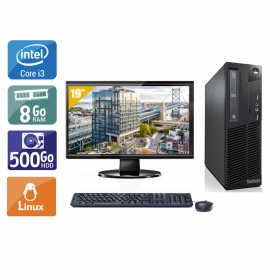 Lenovo ThinkCentre M73 SFF i3 avec Écran 19 pouces 8Go RAM 500Go HDD Linux