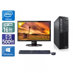 Lenovo ThinkCentre M82 SFF Celeron Dual Core avec Écran 19 pouces 8Go RAM 500Go HDD Windows 10