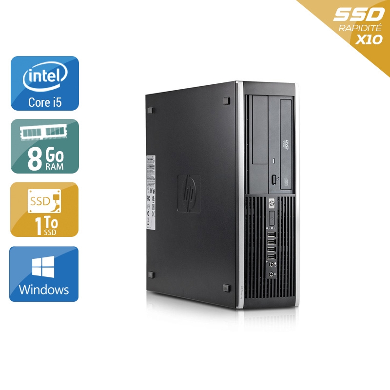 HP Compaq Elite 8100 SFF i5 8Go RAM 1To SSD Windows 10
