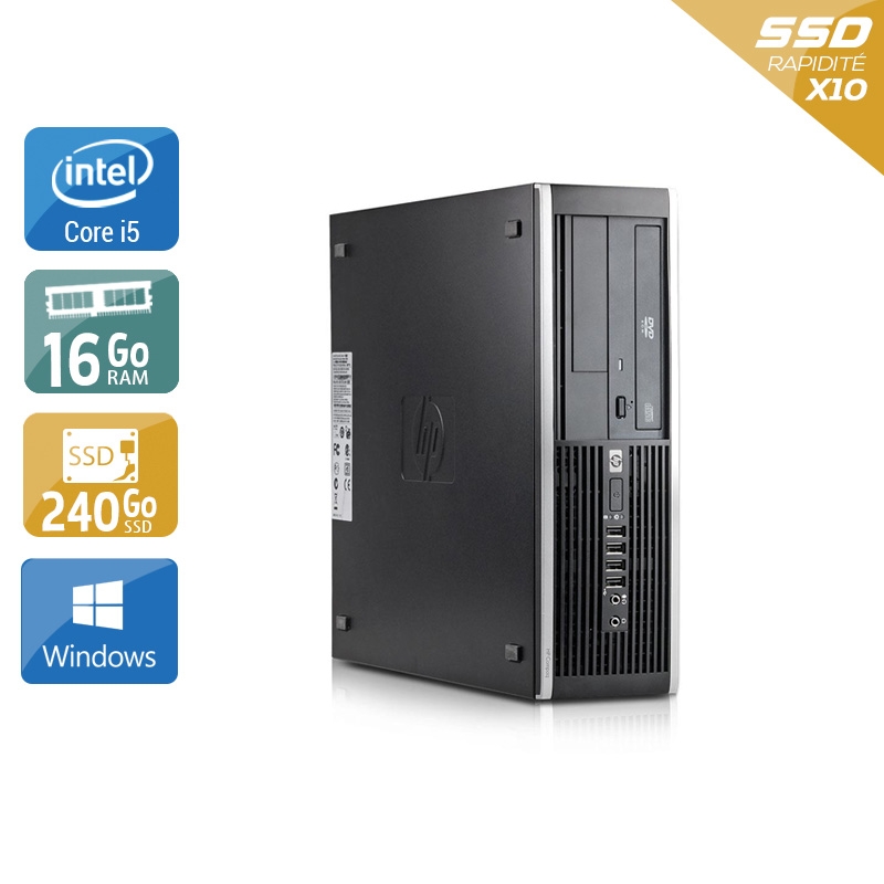 HP Compaq Elite 8100 SFF i5 16Go RAM 240Go SSD Windows 10