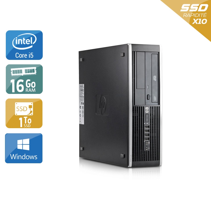 HP Compaq Elite 8100 SFF i5 - 16Go RAM 1To SSD Windows 10  Bon étatOccasion certifiée reconditionnée Bon état -  reconditionné disponible sur Kiatoo