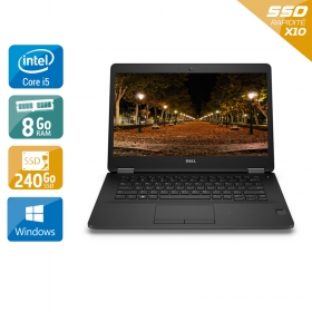 Dell Latitude E7470 i5 Gen 6 8Go RAM 240Go SSD Windows 10
